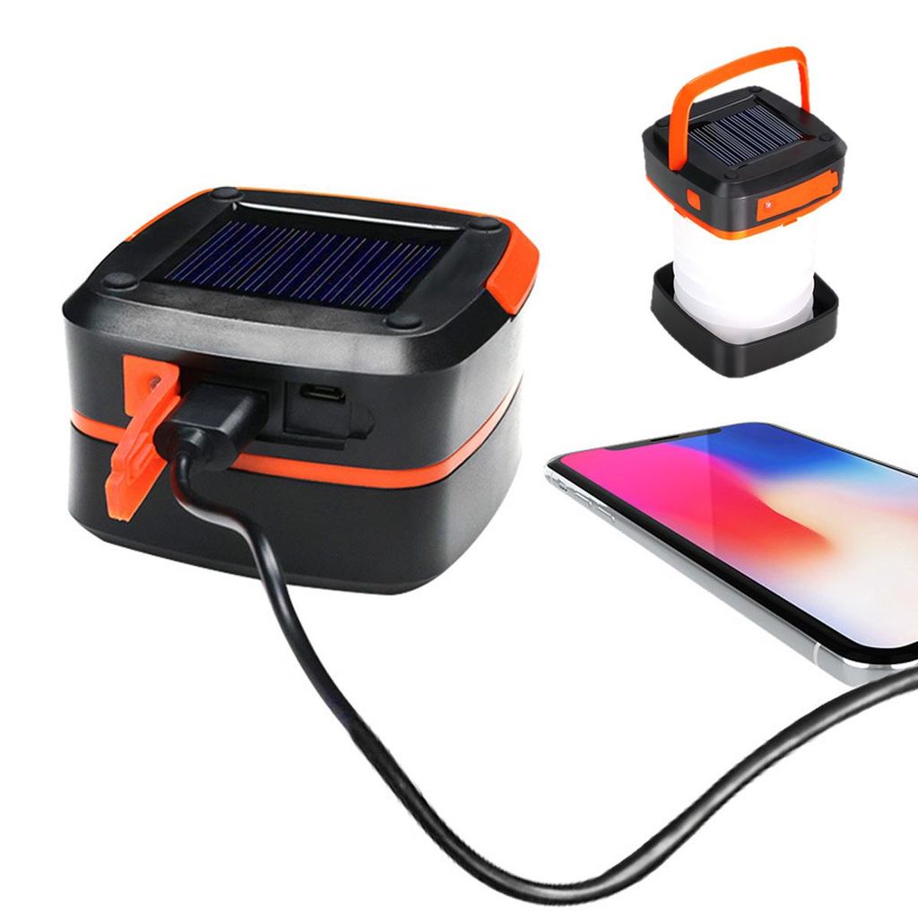 2er Set LED Camping Laterne,Mini-Faltleuchte,Campinglampe Lampe,3 Modi,Wasserdicht,Tragbare Handlampe,Wiederaufladbar,für Wandern & Notfall