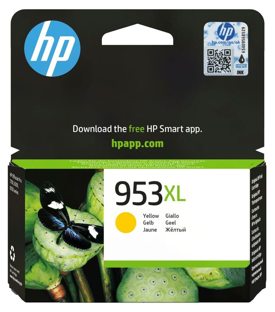 HP 953XL - 20 ml - Hohe Ergiebigkeit - Gelb - Original - Produktbild 
