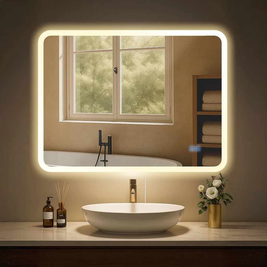 Specchio Bagno Design Jericho 60x80 LED | Arredo Bagno Luxury - 1