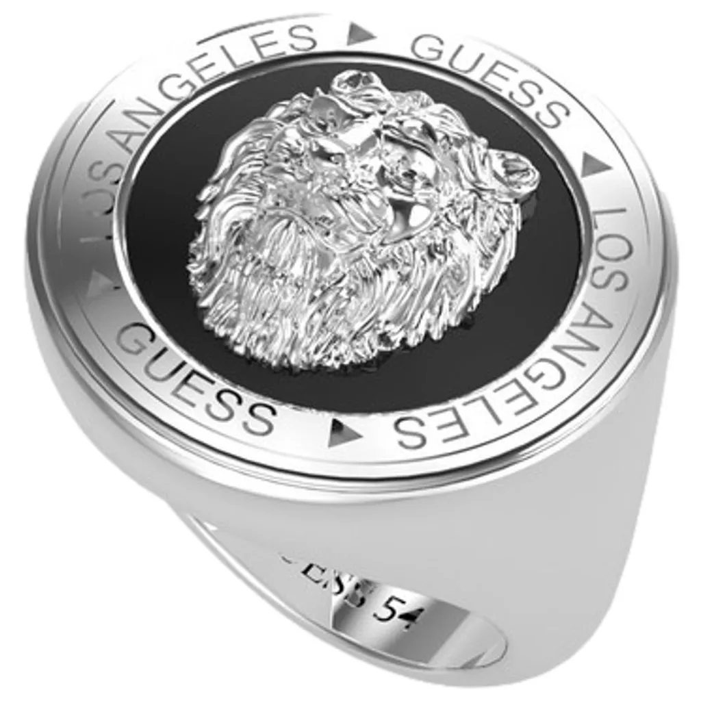 Guess Gioielli Uomo Anello Acciaio Lion King JUMR01315JWSTBK62 62