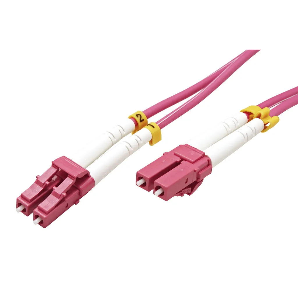 Cavo Patch Fibra Valore VALUE OM4 50/125 LC/LC Viola 1.0m Professionale