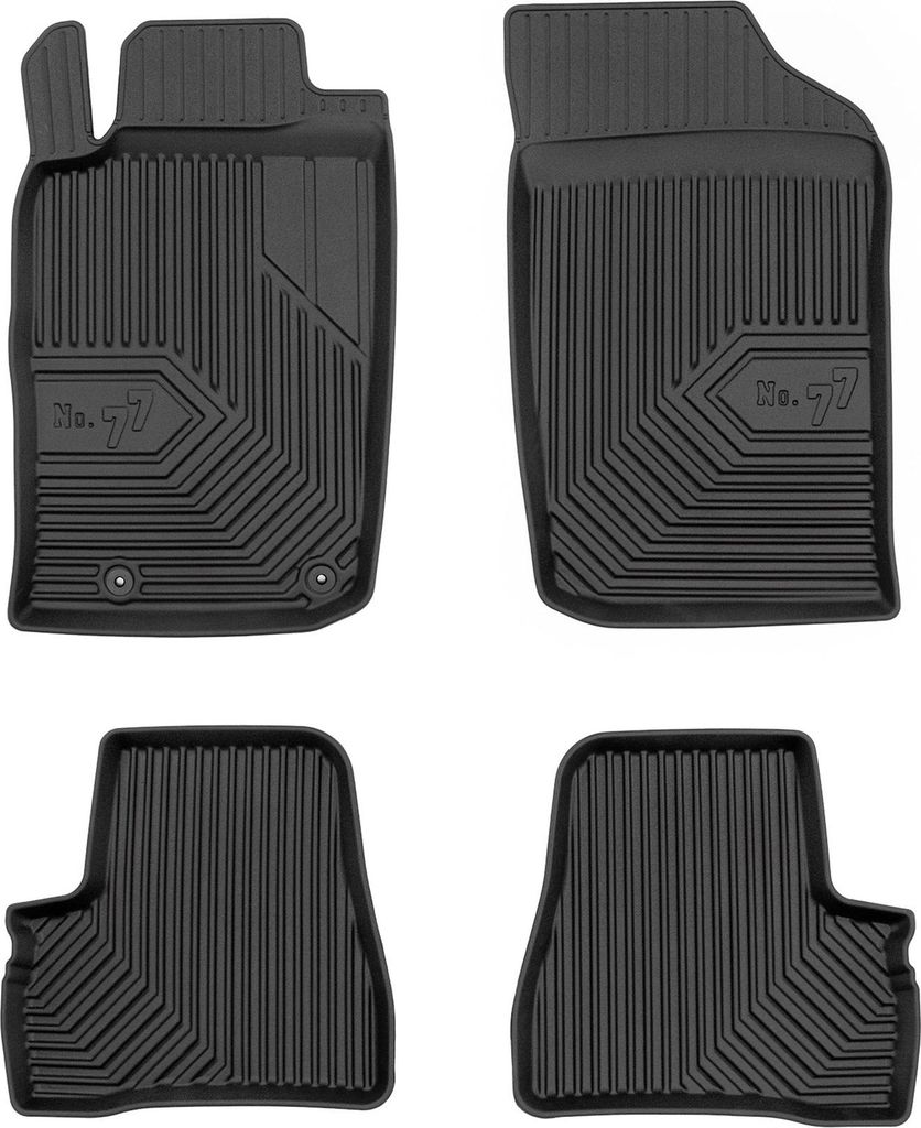 Fußmatten Gummimatten No.77 für Peugeot 206 1998-2009 TPE Gummi Schwarz 4 tlg