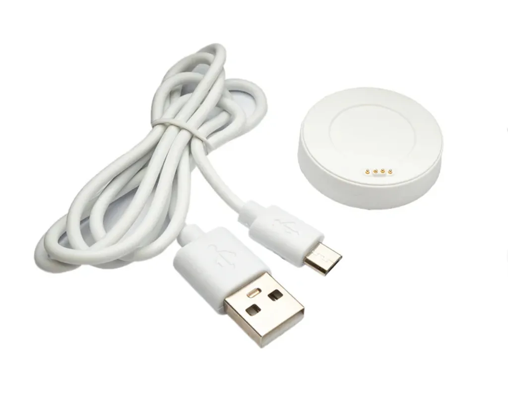 SYSTEM-S Cavo USB 2.0 80 cm stazione di ricarica per Huawei Watch 1 Adattatore 5V in bianco