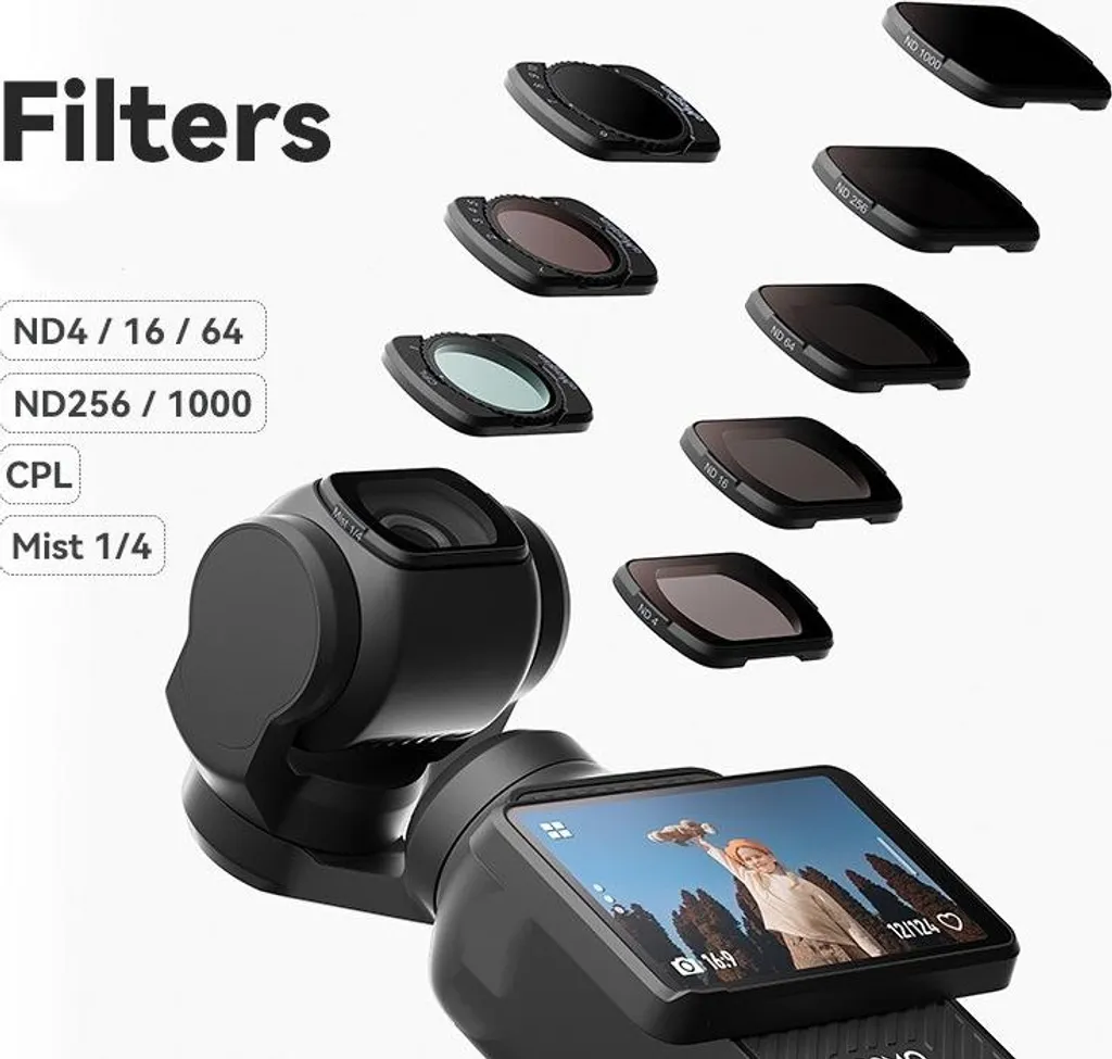 Filtre à densité neutre variable pour DJI Pocket 3 accessoire vidéo INF - 3