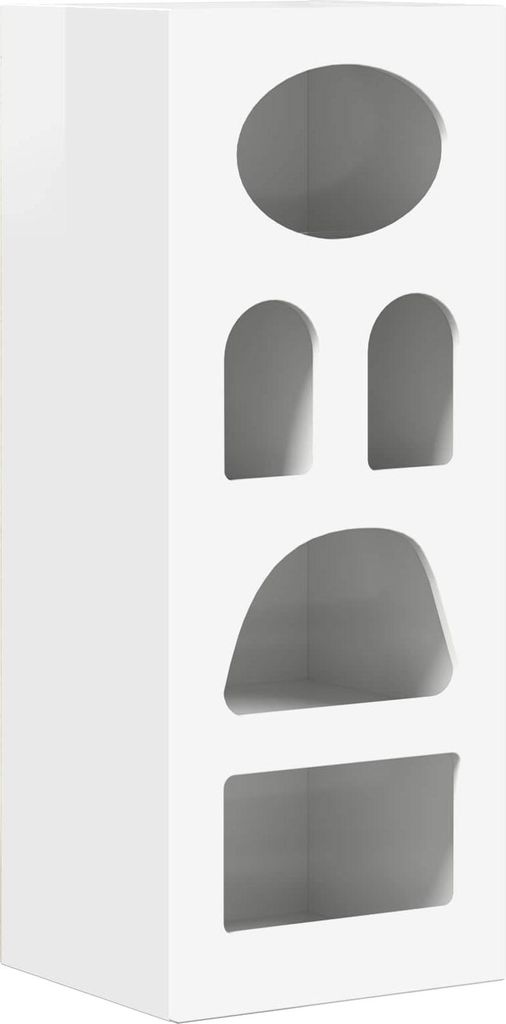 Sideboard Hochglanz Weiß 40 x 35 x 100,5 cm Holzwerkstoff