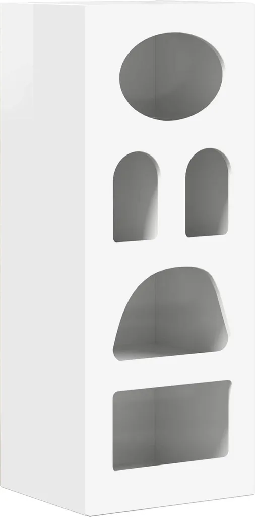 Credenza SYFAX Bianco Lucido 40x35x100,5 cm - Mobile Multiuso Design