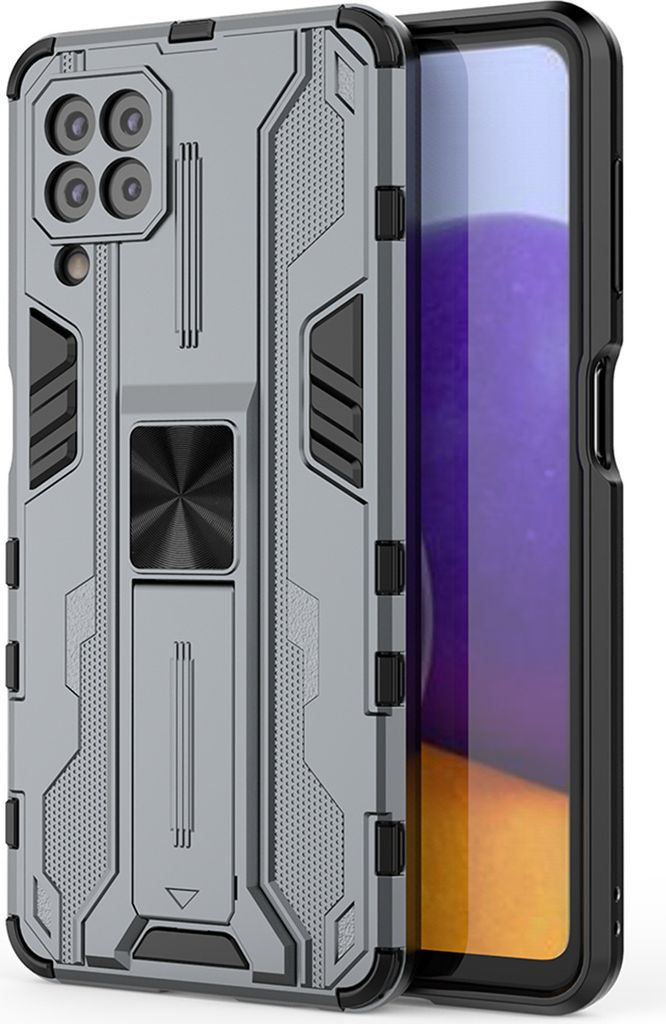 Galaxy A22 4G Hülle, Dual Layer PC TPU Bumper Stoßfest Produktbild 