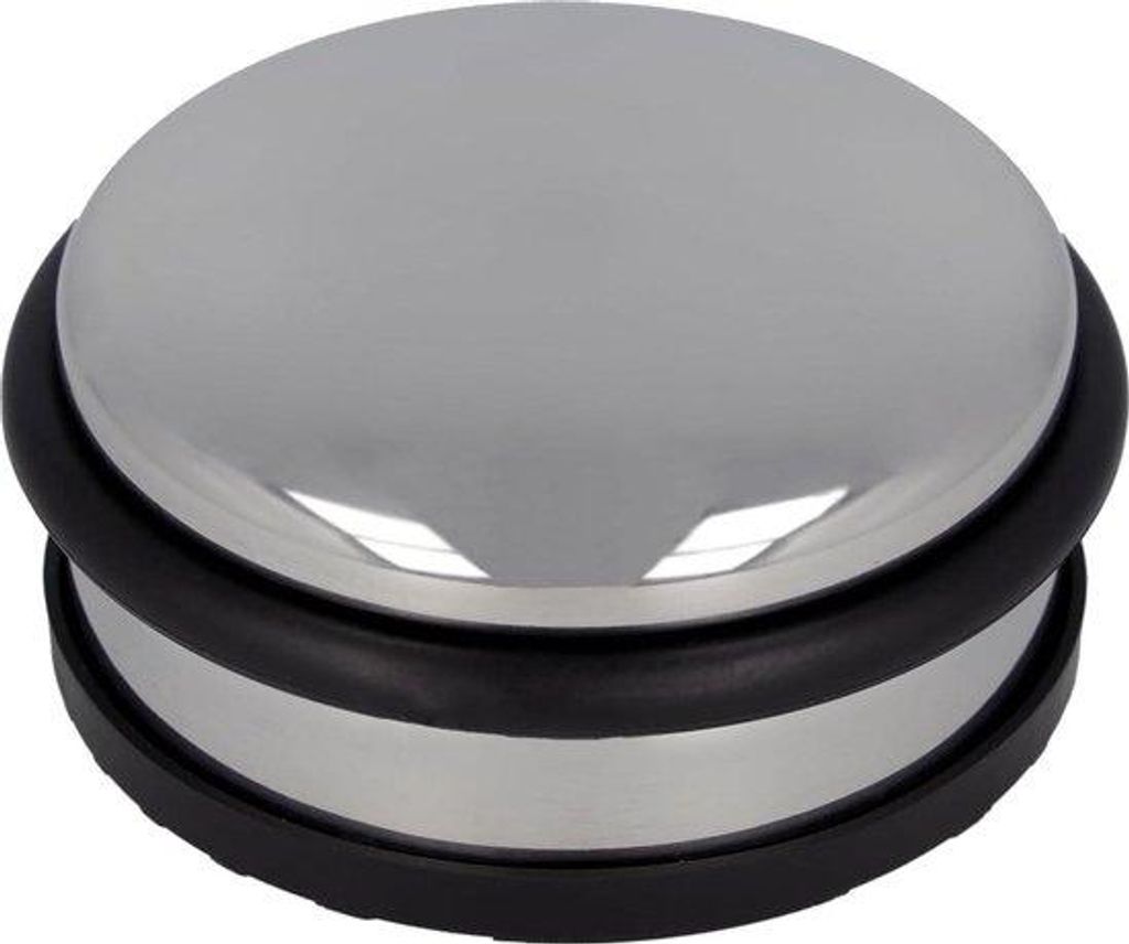 Runde Edelstahl Türstopper 10x4cm 1200g Silber