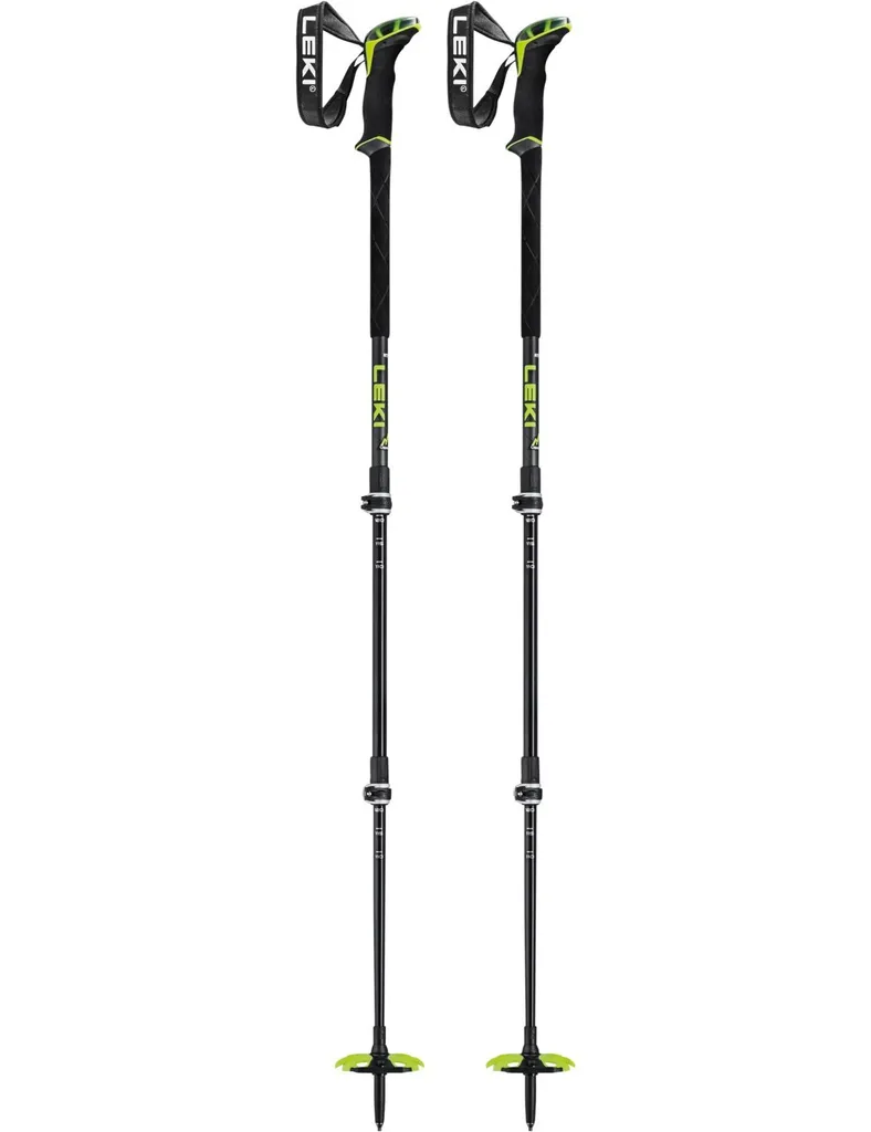 Bâtons de ski LEKI Guide 3 - Aluminium réglable 110-150cm | Noir