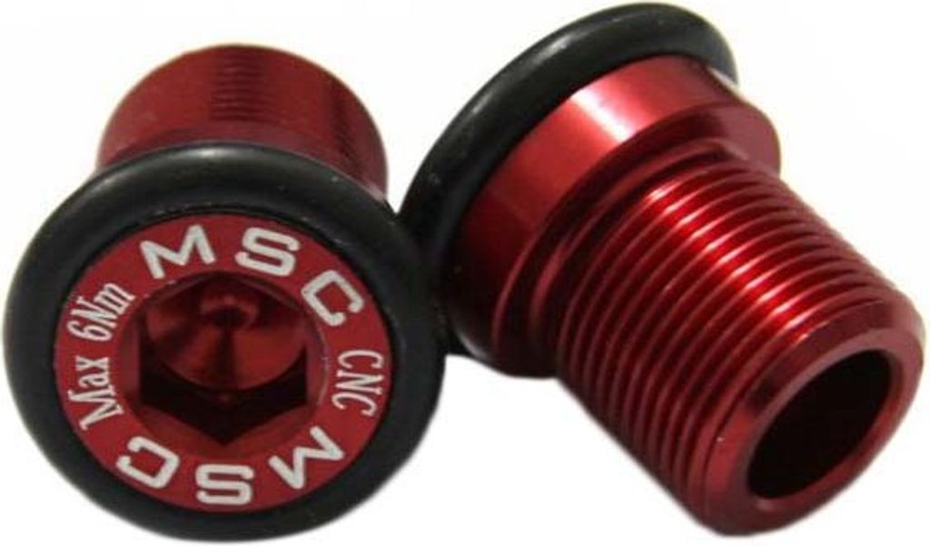 Msc Issis Bottom Bracket Bolt Alu7075t6 Kurbelbolzen 2 Einheiten Rot M15 x 14 mm Rot M15 x 14 mm