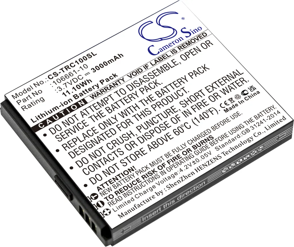 Batteria 3000mAh per Trimble TDC100 Mapper 50 Sostituisce 106661-10
