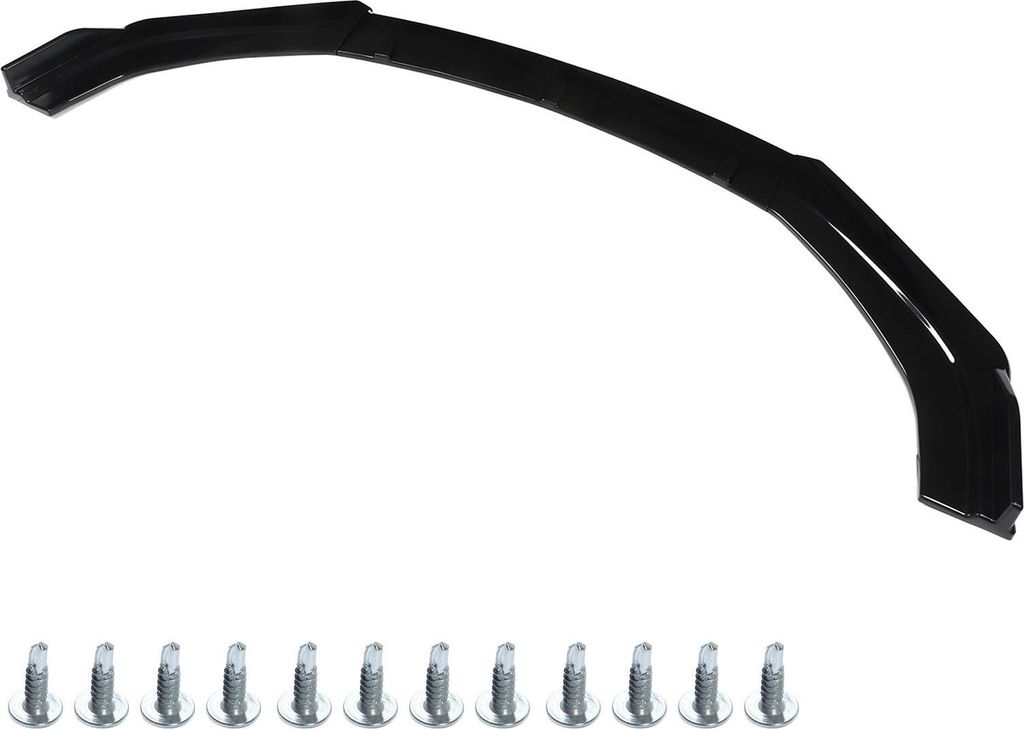 3pcs vordere Stoßfänger Lippensplitter Kit Gloss Schwarzer Spoiler -Körper mit hoher Zähigkeit für Fahrzeuge mit 1800 mm Breite