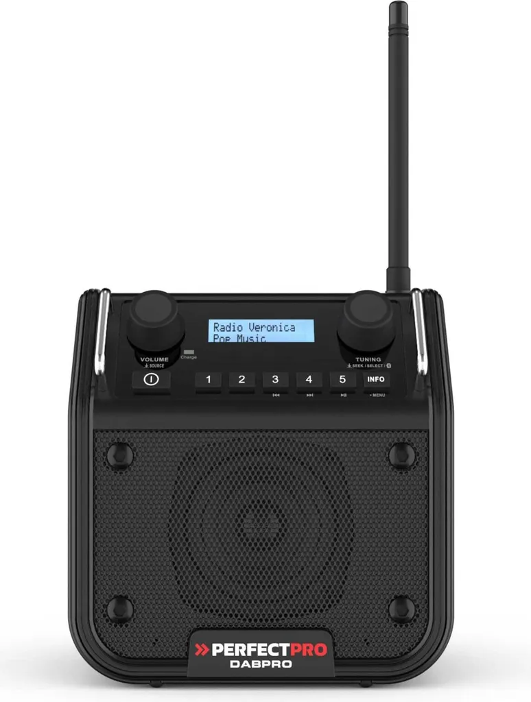 PerfectPro DABPRO Radio de chantier DAB+ Bluetooth robuste et puissante