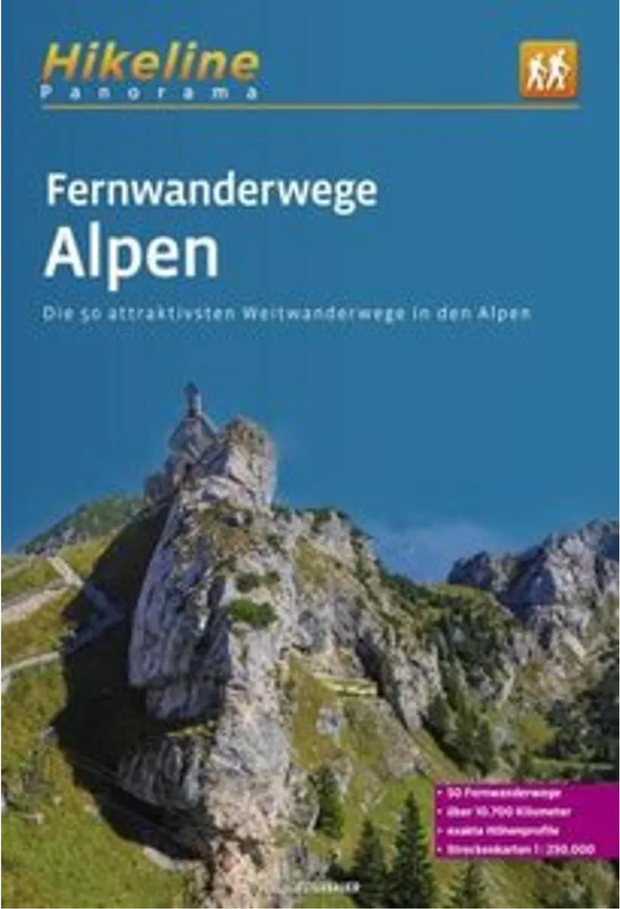Fernwanderwege Alpen : Itinéraires détaillés et cartes de randonnée Pro