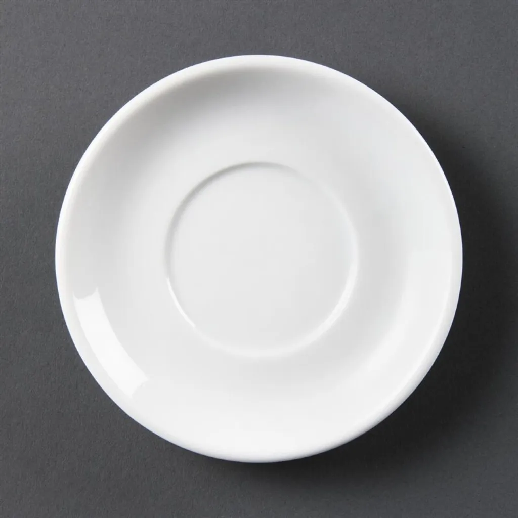 Piattini Espresso Olympia Whiteware | Eleganza Minimalista 12 pz