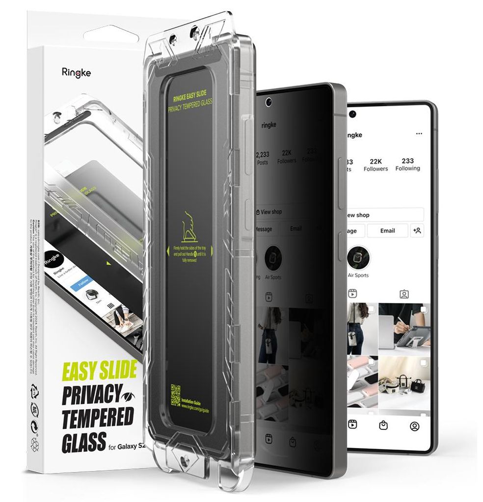 Ringke Easy Slide Privacy Tempered Glass (2 ks) tvrdené Obrázok produktu 