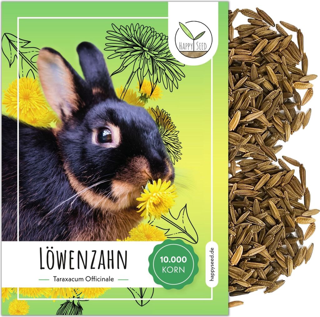 Löwenzahn Samen für Kaninchen - Wildkräuter Saatgut als optimale Futterergänzung