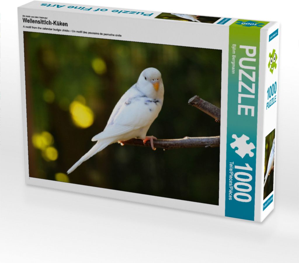 CALVENDO Puzzle Ein Motiv aus dem Kalender Wellensittich-Küken 1000 Teile Puzzle quer | 1000 Teile Lege-Größe 64x48cm Foto-Puzzle für glücklic...