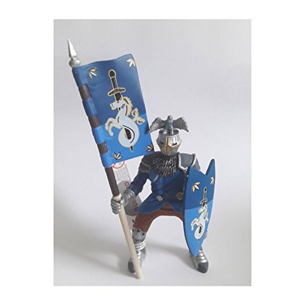 Figurina Cavallo Da Torneo Medievale Bullyland, Dipinta A Mano, Materiale Sicuro Senza PVC