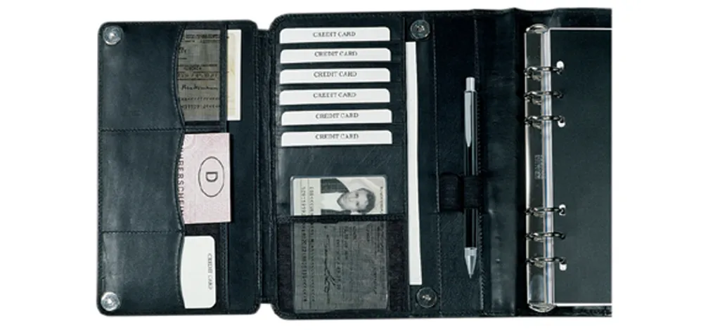 Organiseur de bureau A5 bind T300-1 noir pour notes et planification - 3
