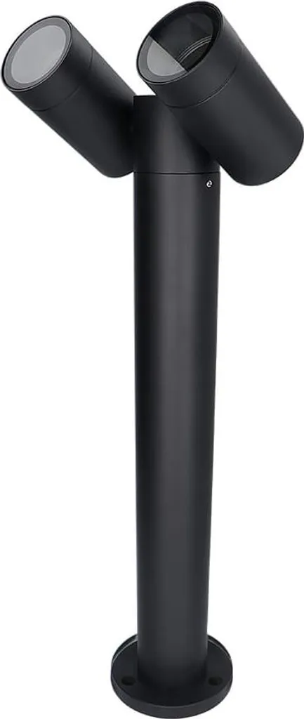 Luminaire de jardin inclinable Aspen 45cm Noir IP65 pour 2x GU10