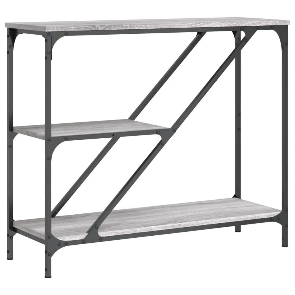 Offerta Tavolo Consolle 88,5x30x75 cm Grigio Sonoma | Spedizione Rapida