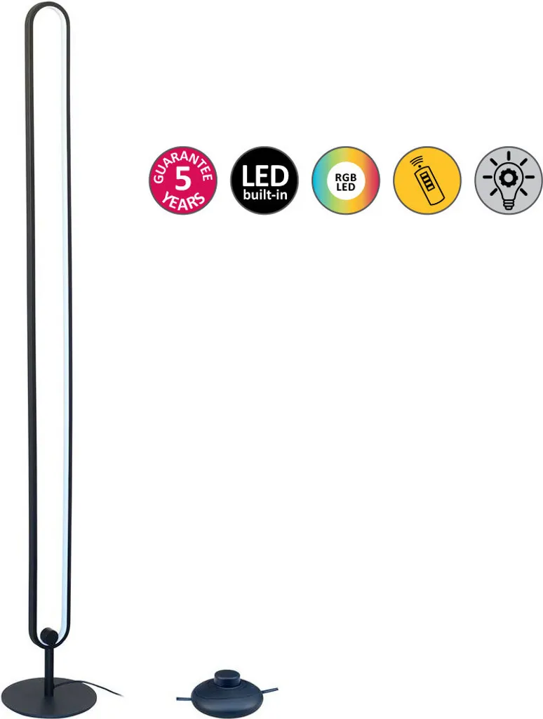 Lampadaire RGB LED 19W Barto 74051 Rabalux avec télécommande incluse - 11