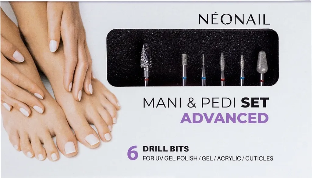 Set 6 Punte Fresa NEONAIL Advanced in Carburo e Diamante