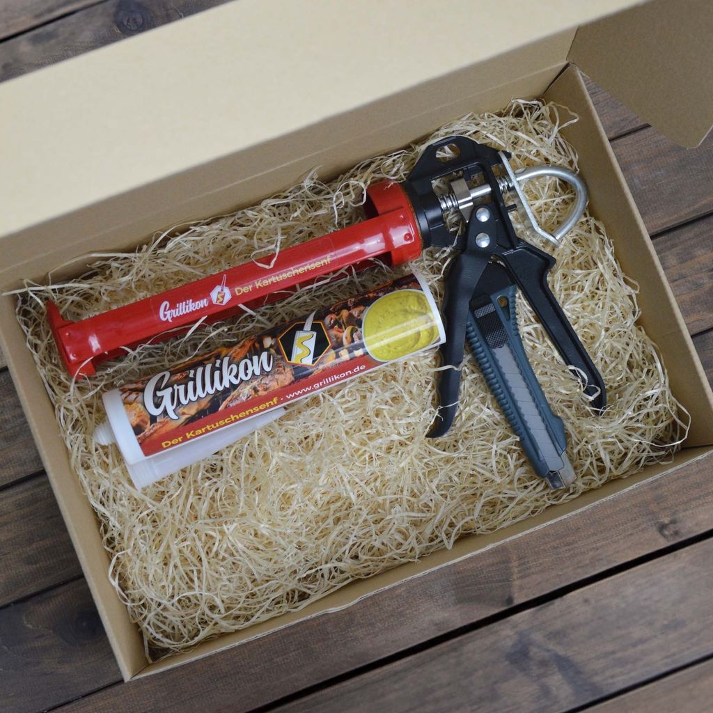 Grillikon Geschenkset „Lehrling“ Senf in 300 ml Kartusche Produktbild 