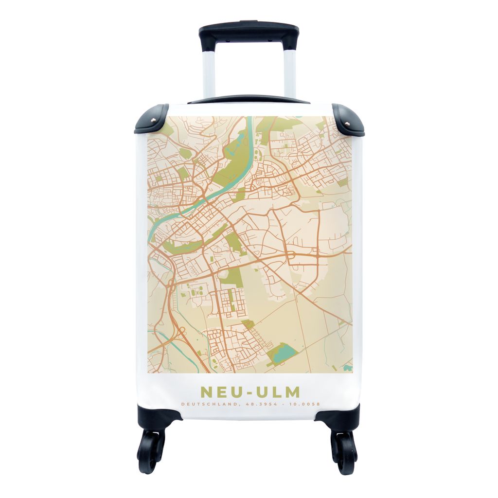 MuchoWow® Koffer Handgepäck Trolley Rollkoffer Kleine Produktbild 