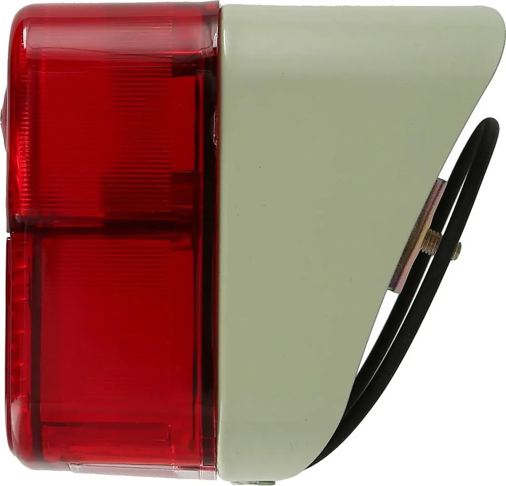 Feu arrière Angular rouge Simson SR4-4 Hawk avec cabochon renforcé 6V - 4
