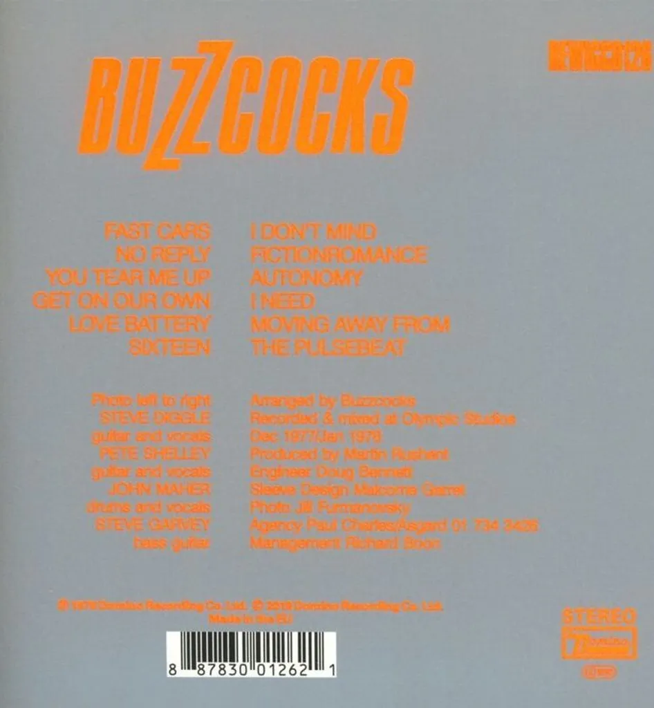 Buzzcocks CD Another Music in a Different Kitchen - Son Original Master - 2