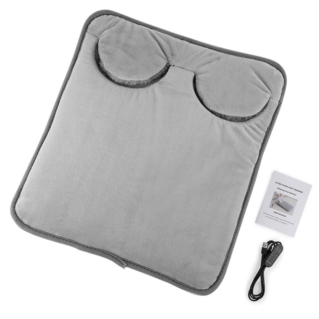 Fußwärmer mit Heiz- und Vibrationsmassage, schnelle Erwärmung, 4 Temperaturstufen, für Männer & Frauen, vielseitig als Hand-, Bauch- oder Sitz...