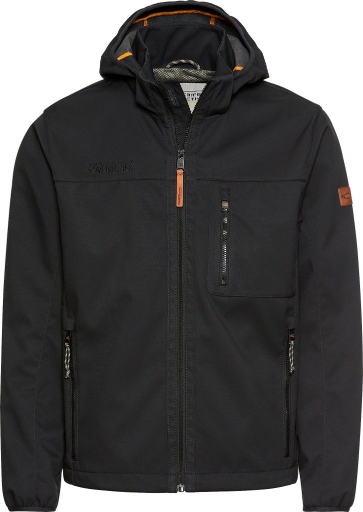 Softshell Jacke mit abnehmbarer Kapuze
