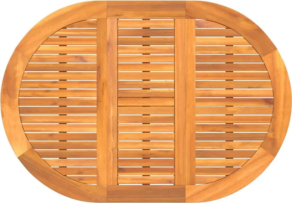 Table de Jardin Robuste en Acacia Massif 5pcs - Résiste aux Intempéries