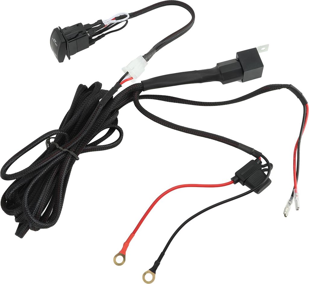 12-V-LED-Arbeitslicht-Kabelbaum, 16-Gauge-Drähte, hohe elektrische Leitfähigkeit, für ATV, SUV, Jeep, Pickup