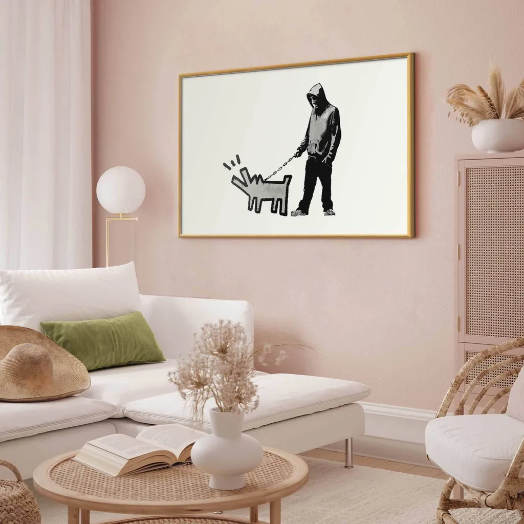 Targa Decorativa In Legno LOULOU DE POMERANIE - 12.5x25 Cm Con Cane E Iscrizione, Regalo Per Amanti Animali