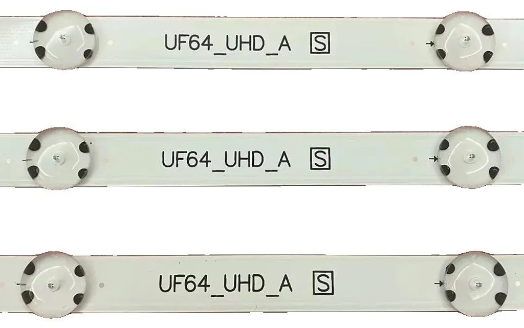 Réparation TV UF64_UHD_A : Pack 3 Bandes LED 850mm pour Écran Noir