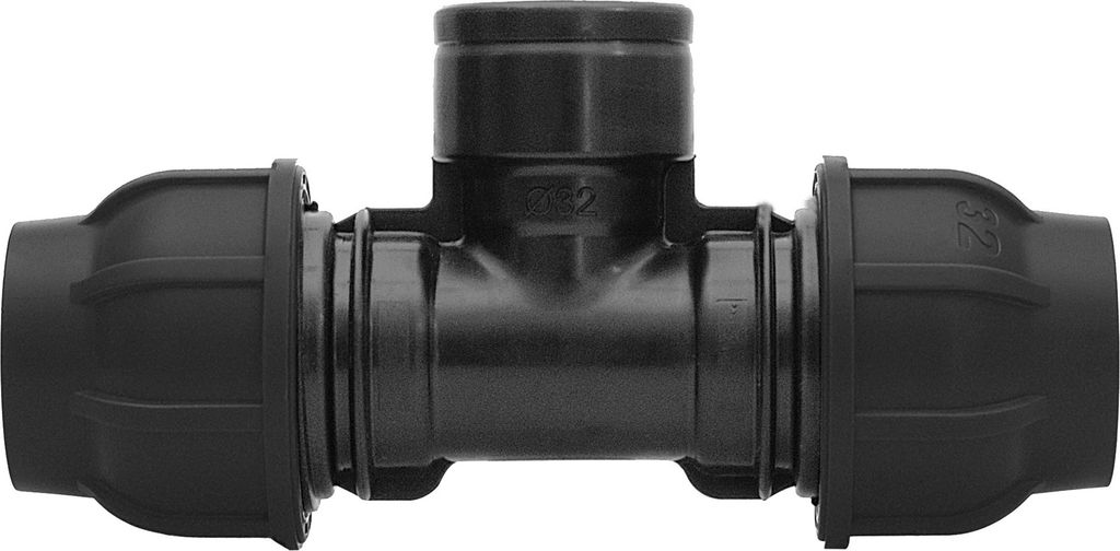Gebo-Plast Klemmverbinder T-Stück mit IG Ø 32 mm x 1 Zoll x 32 mm - DN 25