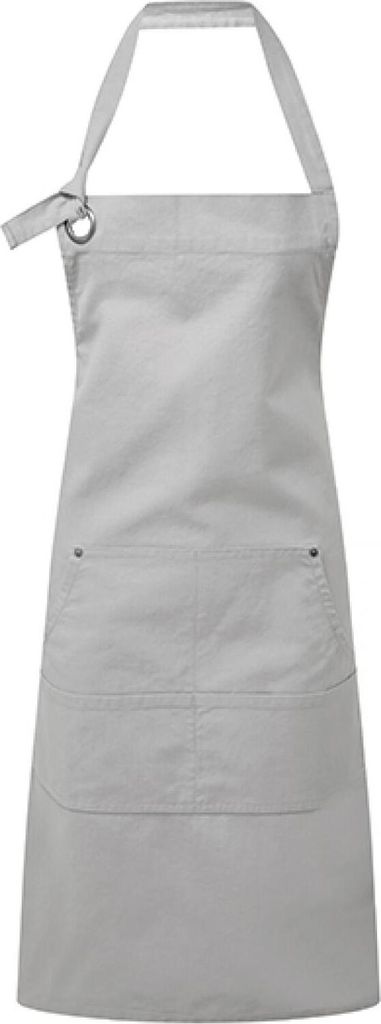 Premier Workwear PR137 | Latzschürze Calibre Heavy Baumwolle Canvas Pocket Apron, - Farbe: Silver (ca. Pantone 429C) - Größe: 72 x 86 cm