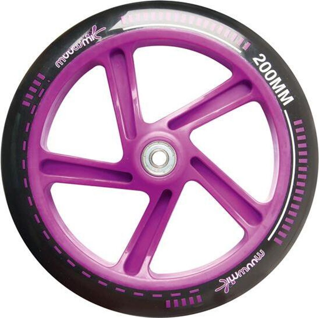 muuwmi Alu-Scooter 200 mm, weiß/lila Produktbild 4