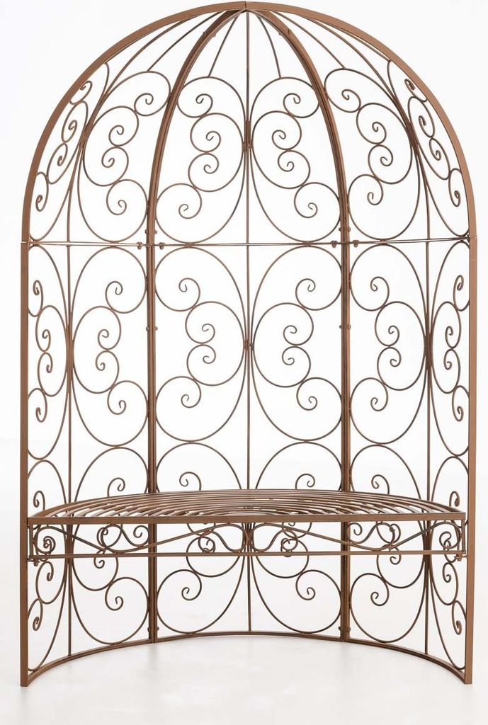 Halbpavillon HLO-CP4 mit Sitzbank antik braun