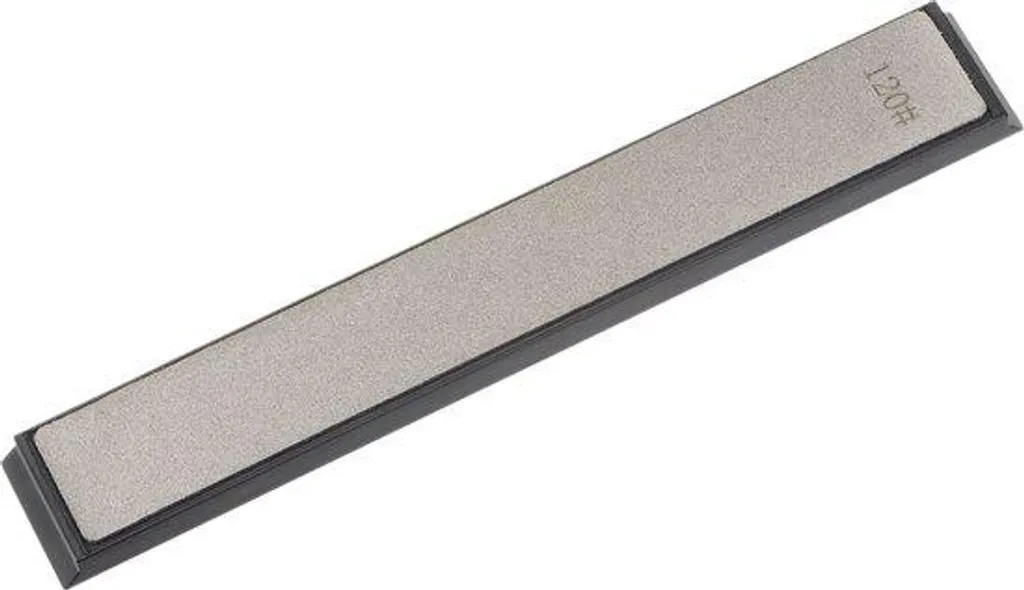 Affûteur diamant grain 120 pour couteaux et outils avec socle gomme