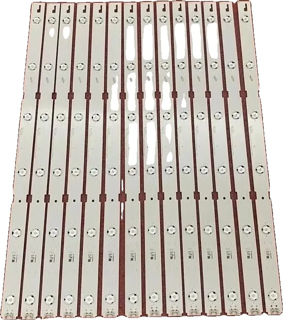 Barres de rétroéclairage LED en aluminium réglables pour TV - Kit de 14