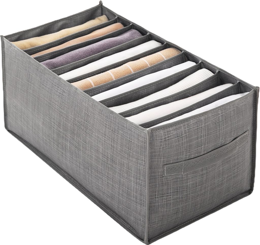 Aufbewahrungsbox für Kleidung, faltbarer Hosen-Organizer, platzsparendes Gitter-Design, Schrank-Aufbewahrungsbox für Zuhause, Schlafzimmer