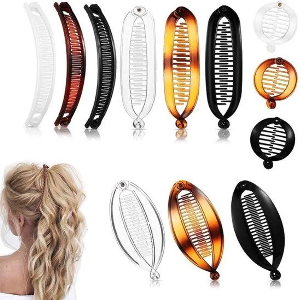 Pinces banane antidérapantes et torsades cheveux 11 pièces haute tenue
