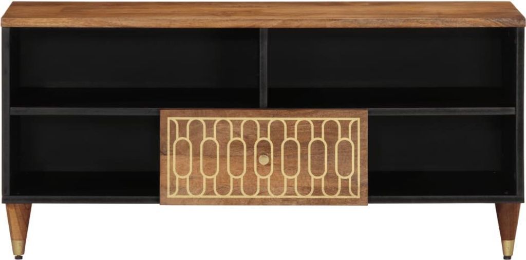 vidaXL TV-Schrank 100x33x46 cm Massivholz Mango