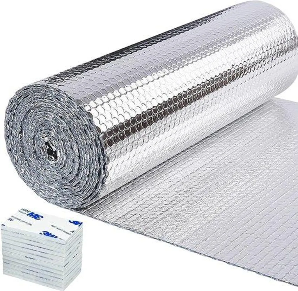 Réflecteur de chaleur pour radiateur en film alu isolé 5m x 0.6m souple