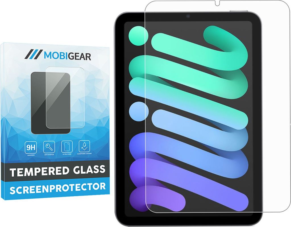 Mobigear iPad Mini 7 (2024) Panzerglas Gehärtetes Glas Displayschutz - Hüllenfreundlich