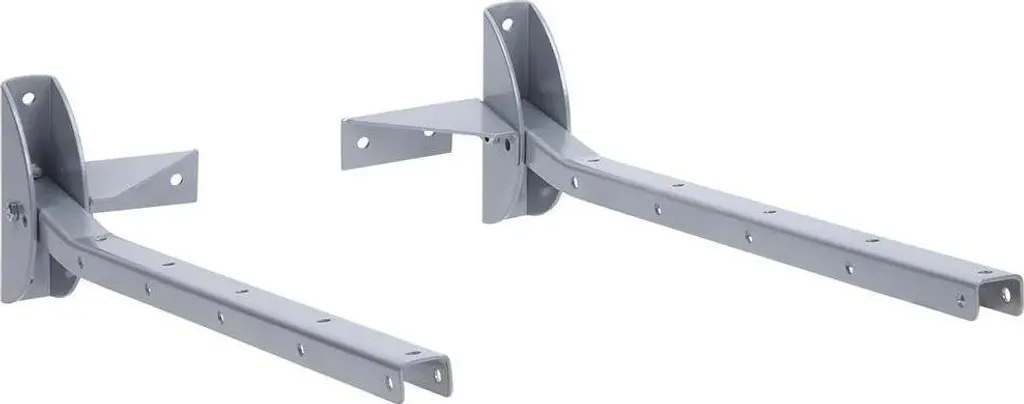 Sauvic Corde à linge pliable murale en acier zingué Argent One Size